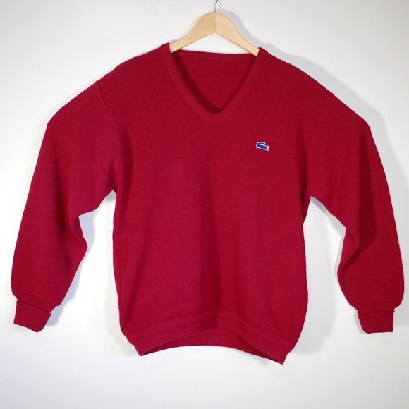 Lacoste Other - Vintage Izod LACOSTE V-Neck Grandpa Sweater